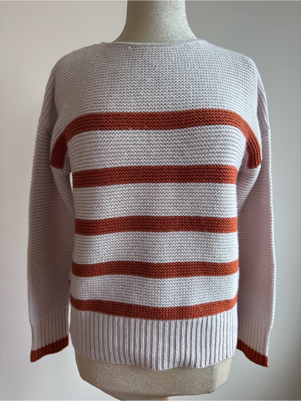 KINROSS Cashmere Striped Wool/Cashmere Sweater Size XSmall
